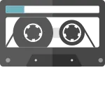 Cassette Tape SVG Icon
